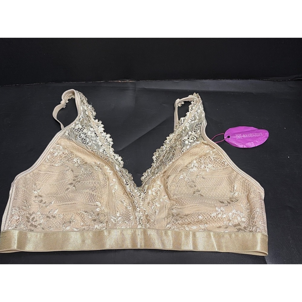 Avidlove Women Champagne Gold Floral M Avid Love